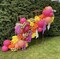 Summer Party Balloons, Hot Pink Orange Yellow Latex Balloons (12 Inches)